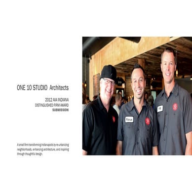 2012 AIA Indiana Distinguished Firm of the Year