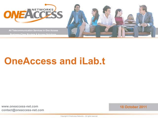 Guido Impens - One access at iLab.t