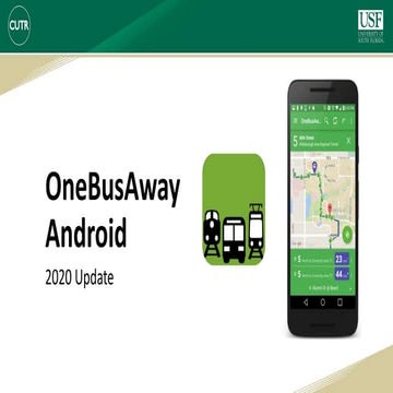 OneBusAway Android - 2020 Update