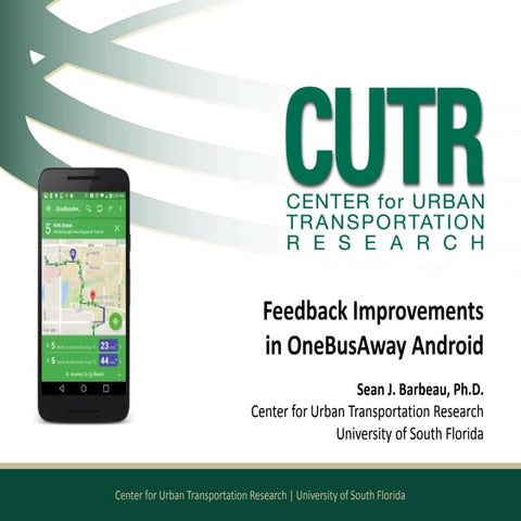 OneBusAway - New issue reporting flow in OneBusAway Android