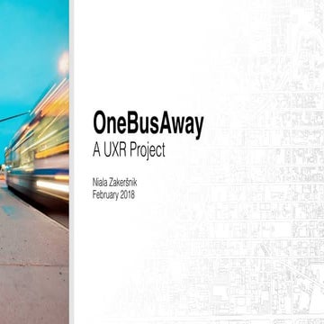 OneBusAway User Research