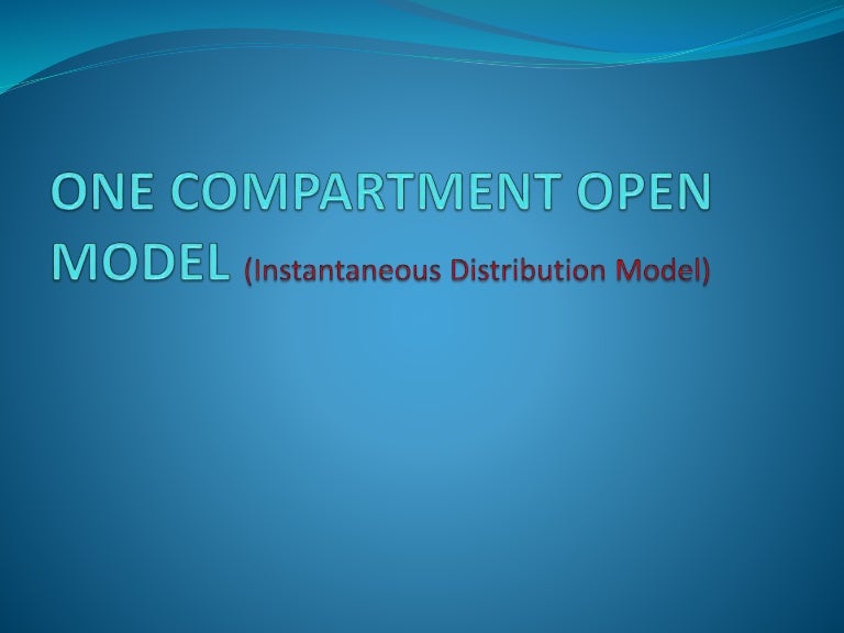 One compartment model intro