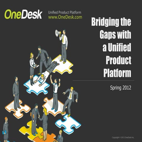  OneDesk Overview - Bridging the Gaps with a Unified Product Platform