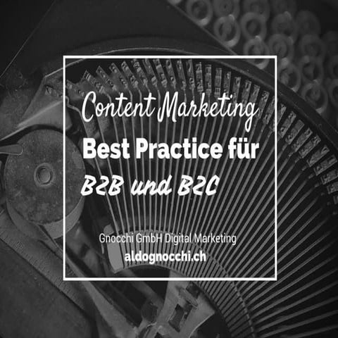 #onedigicomp: Content Marketing Best Pracitces für B2C und B2B