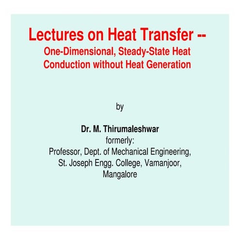 One-dimensional conduction-with_no_heat_generation