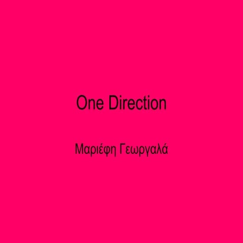 One direction | PPTX
