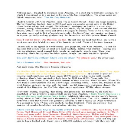 One direction interview