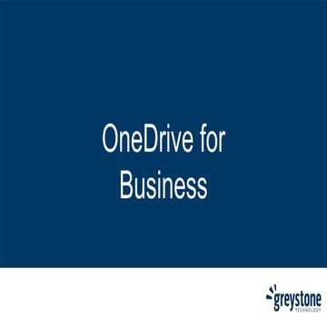 OneDrive for Business - NextGen Client 