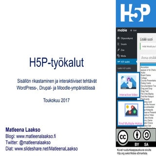 H5P-työkalut (KATSO KUVAUKSESTA UUD...