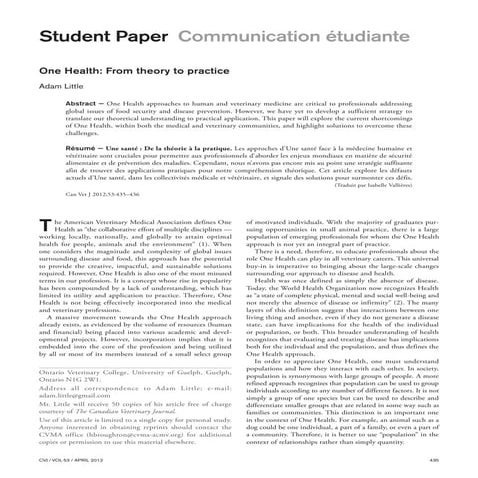 One Health- From theory to practice.pdf