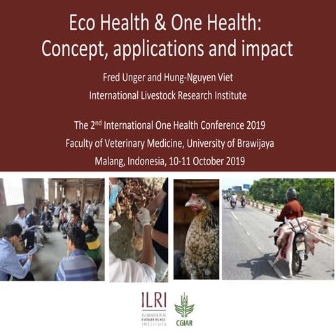 Ecohealth and One Health: Concept, applications and impact