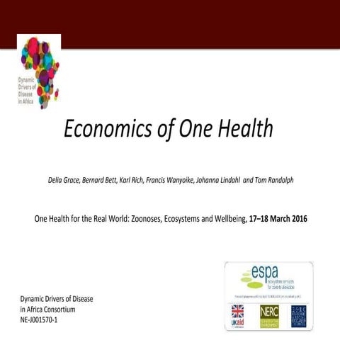 Economics of One Health