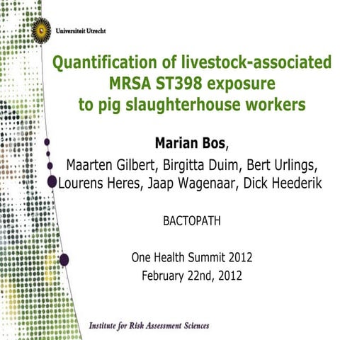 Slaughterhouse workers as reservoirs of zoonotic disease | PDF