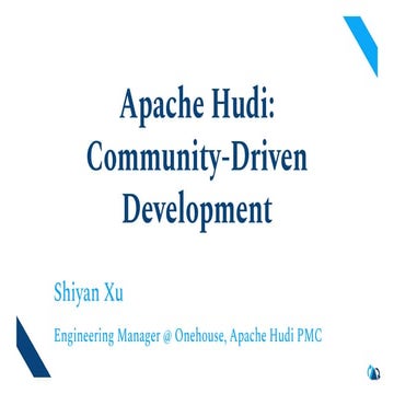 Apache Hudi: Community-Driven Development