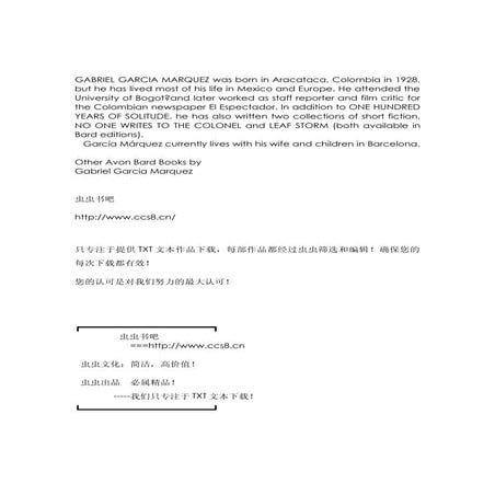 One hundred years of solitude百年孤独