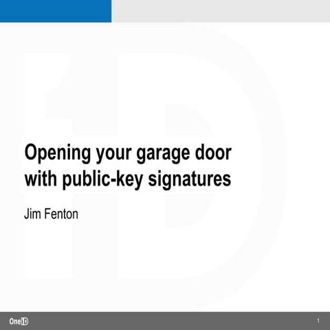 OneID Garage Door