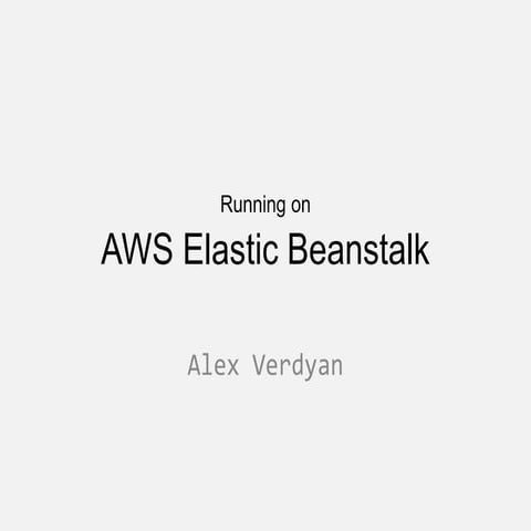 Running on Elastic Beanstalk
