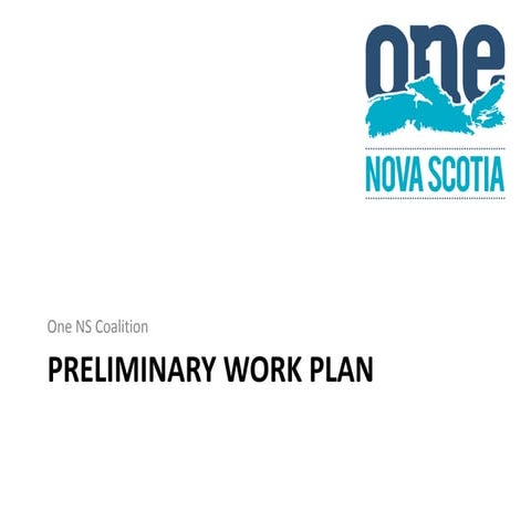 One Nova Scotia Coalition Work Plan | PPTX