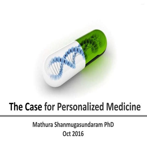 The case for Genomic Medicine, (Personalized, Individualized Medicine). Medic...