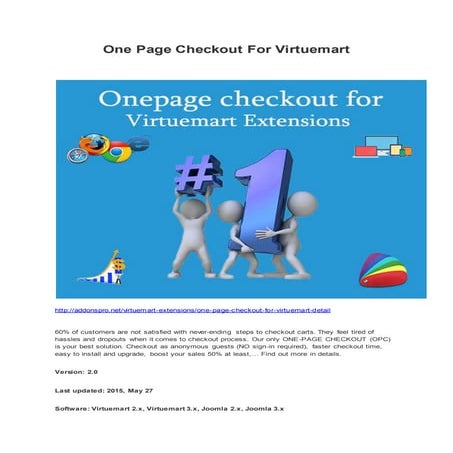 One page checkout for virtuemart