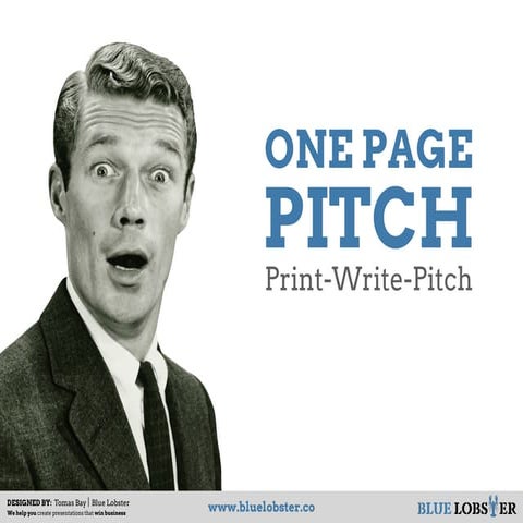 One Page Pitch