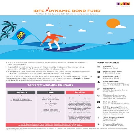 IDFC Dynamic Bond Fund_One pager