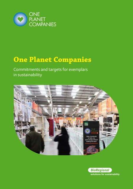 (5/6) One Planet Companies commitments and targets