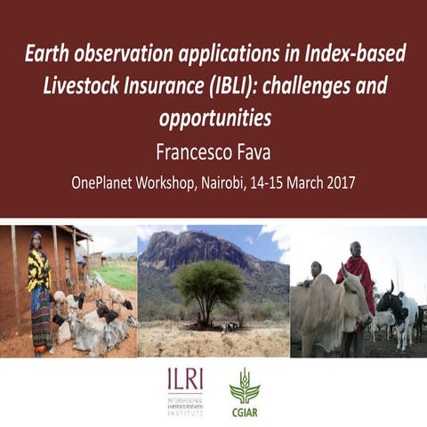 Earth observation applications in Index-based Livestock Insurance (IBLI): Cha...