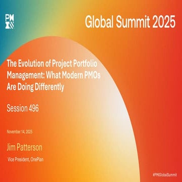 The Evolution of Project Portfolio Management - What Modern PMOs Are Doing Di...