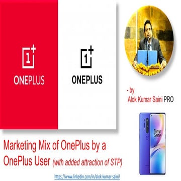 Marketing Mix of OnePlus from a User's Pespective