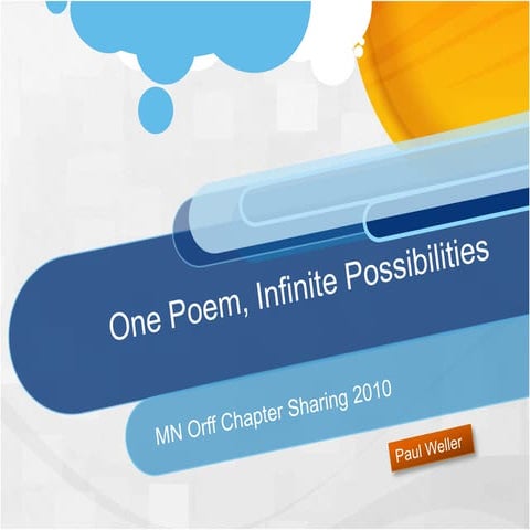 One Poem Infinite Possiblities