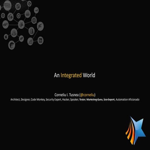 Application smorgasbord - integrate with 30 plus applications via a single po...