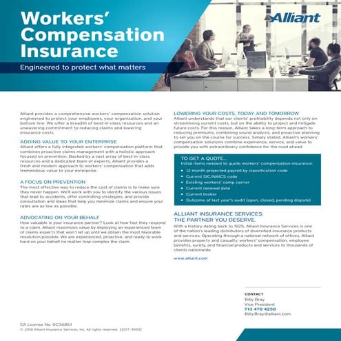Palomar Specialty Insurance Company Workers Comp Workers Comp Insurance | PDF