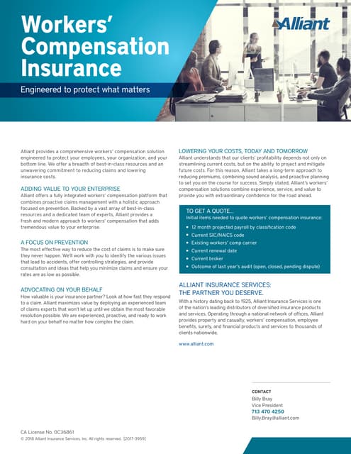 Palomar Specialty Insurance Company Workers Comp Workers Comp Insurance | PDF