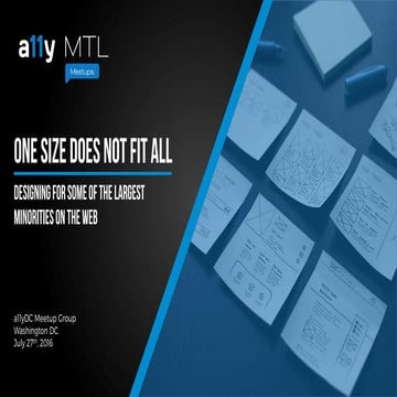 One Size Does Not Fit All: Designing for Some of the Largest Minorities on th...