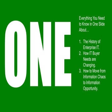 Everything You Need to Know About Enterprise IT in Three Slides