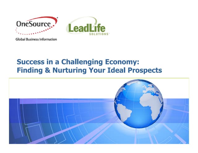 Finding & Nurturing the Right Prospects