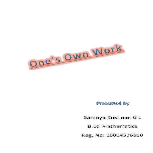 Helpful Work for Mathematics