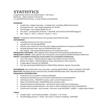 Agricultural statistics - Statistical science JRF note by Subham Mandal (part...