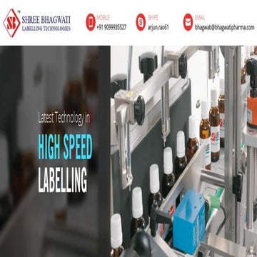 One Stop Shop for Labeling Machines - www.bhagwatilabeling.com