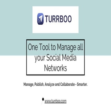 One Tool to Manage all your Social Media Networks - Turrboo