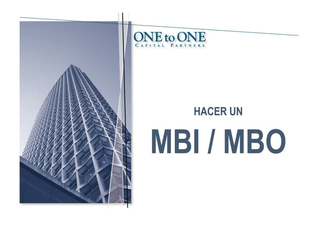 One to one Capital Partners. Se pue...