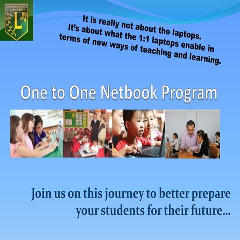 One to one netbooks presentation2012