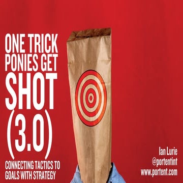 One Trick Ponies Get Shot, for SEOs