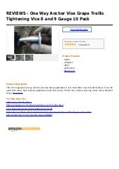 One Way Anchor Vise Grape Trellis Tightening Vice 8 Gauge 9 Gauge 10 Gauge an...