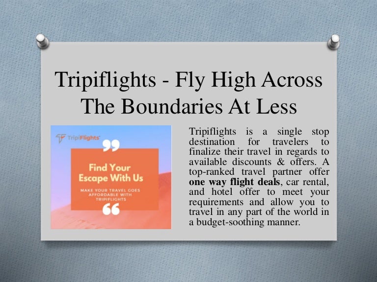 one way flight and car rental