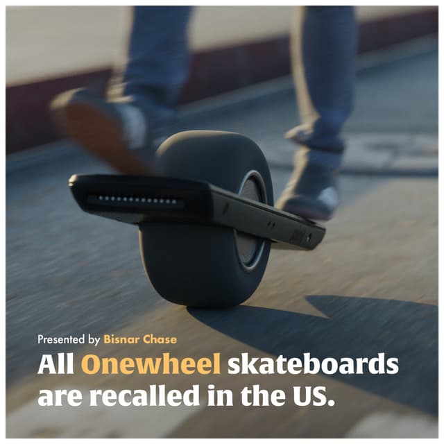 Onewheel e-skateboard recall