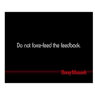On feedback