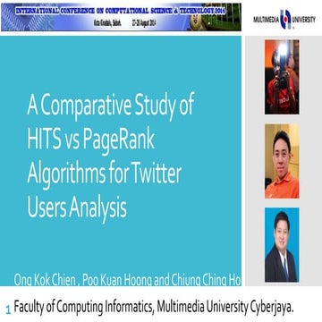 A Comparative Study of HITS vs PageRank Algorithms for Twitter Users Analysis