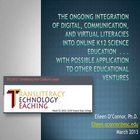 Ongoing integration of digital communications into online courses